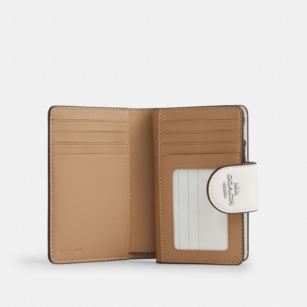 COACH®,ミディアム コーナー ジップ ウォレット・スター プリント,ミニ財布(二つ折り&三つ折り),ｼﾙﾊﾞｰ/ﾁｮｰｸ ﾏﾙﾁ