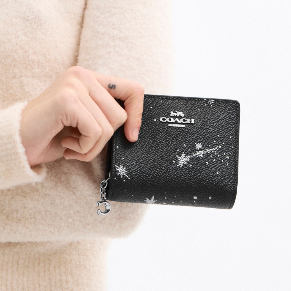 COACH®,Snap Wallet With Star Print,,Detail View