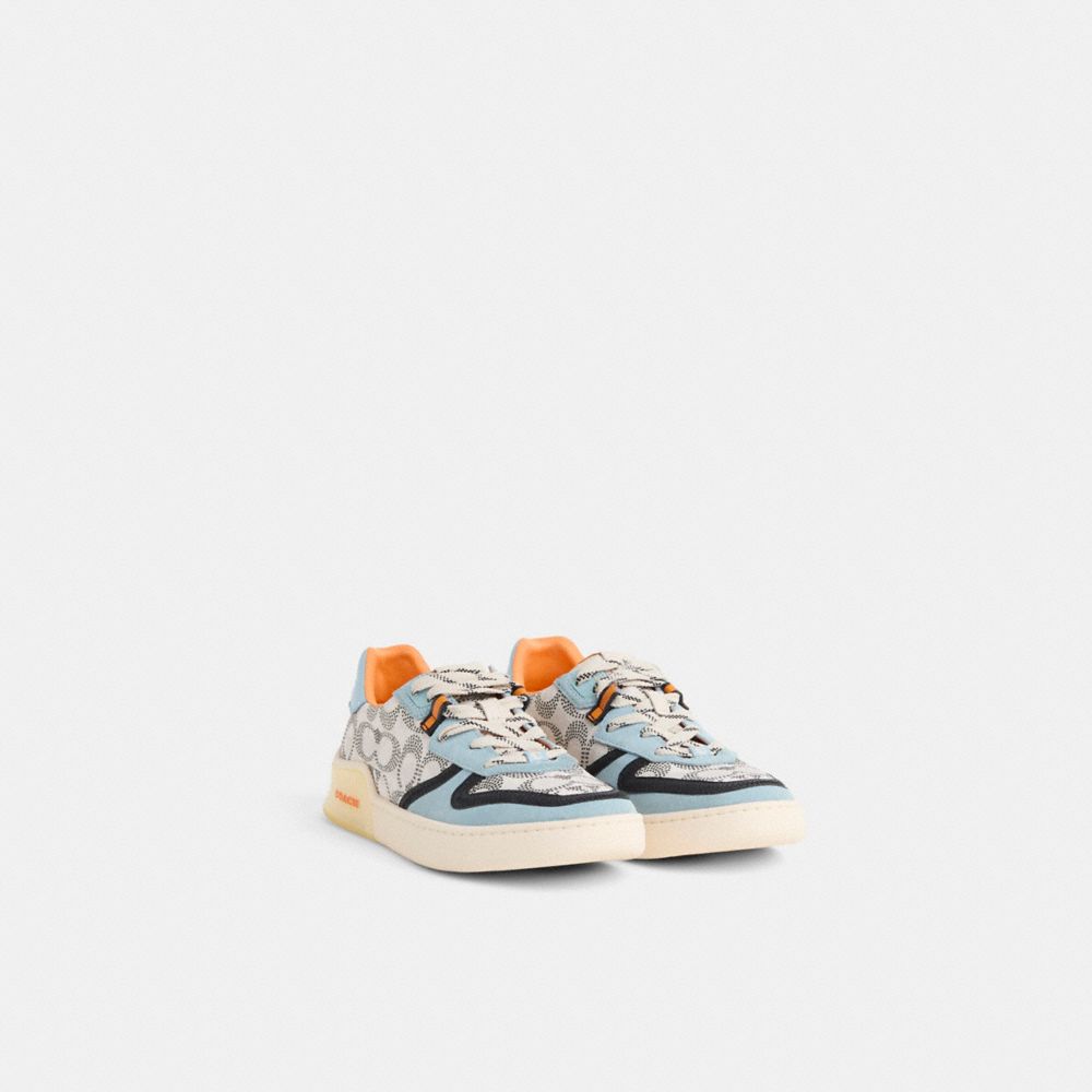 COACH®,Restored Citysole Court Sneaker,,Angle View