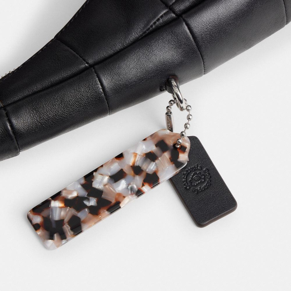 Alter/Ego Crescent Shoulder Bag Checkerboard Upcrafted Leather