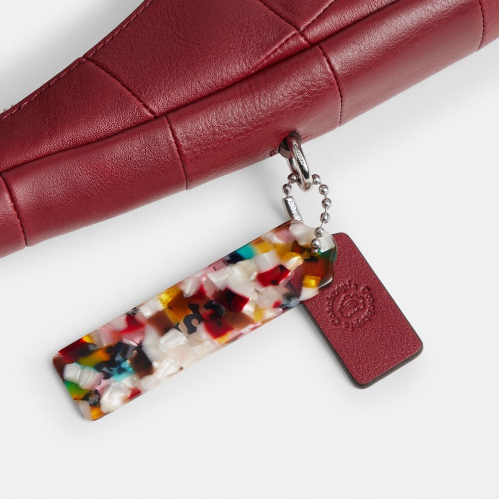 Coach Alter/ego Crescent Shoulder Bag In Checkerboard Upcrafted Leather