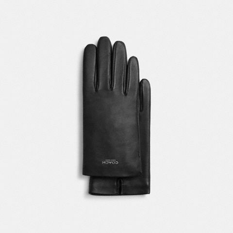 Женские перчатки Coach Women's Leather Tech Gloves