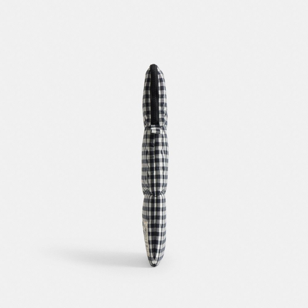 COACH®,Coachtopia Loop Laptop Sleeve With Wavy Quilting In Gingham,,Group View