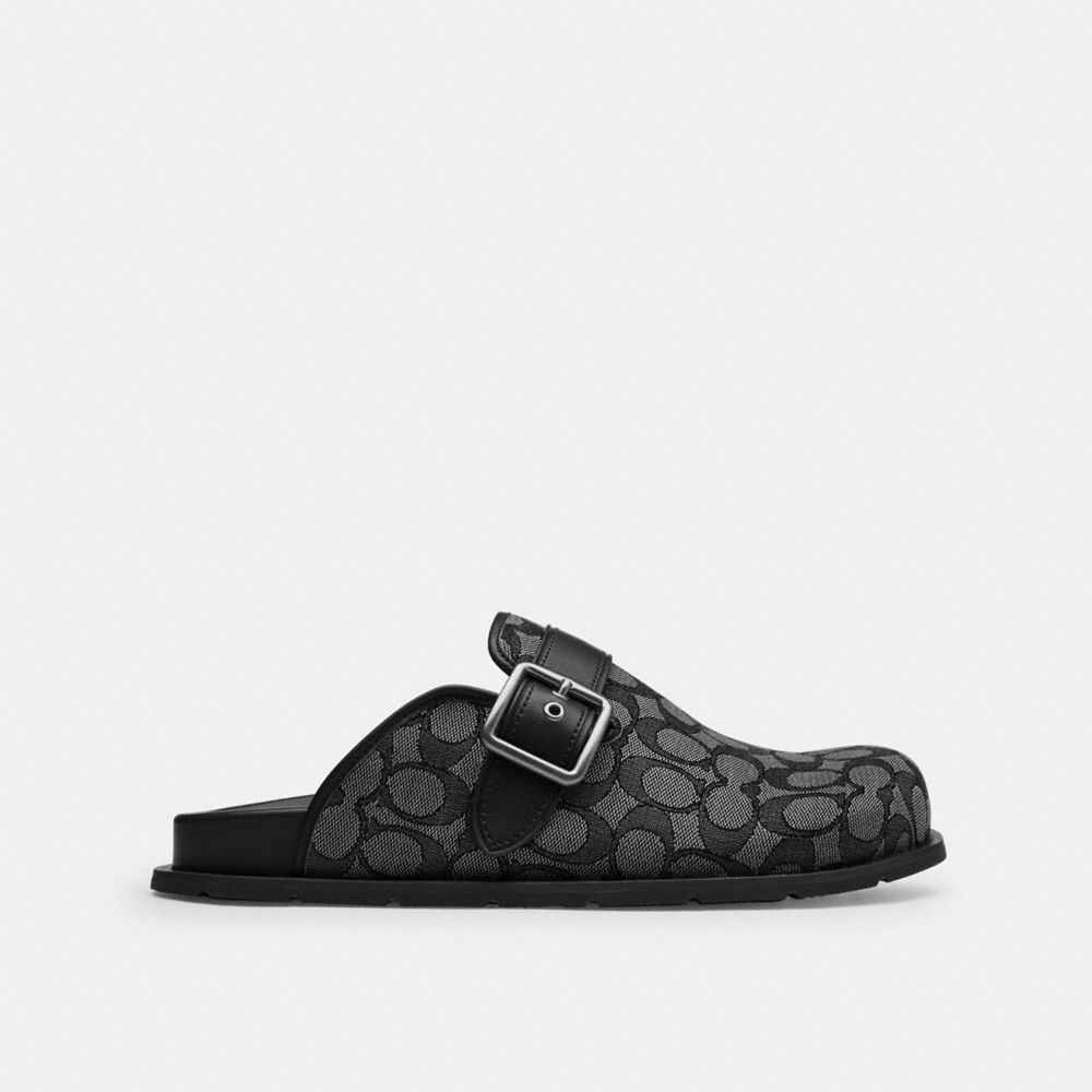Coach Buckle Clog In Signature Jacquard — фото 2