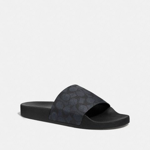 Мужские сандалии Coach Pool Slide In Signature Canvas
