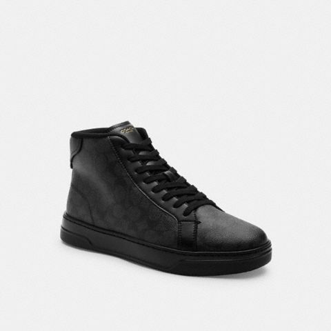 Coach High Line High Top Sneaker In Signature Canvas