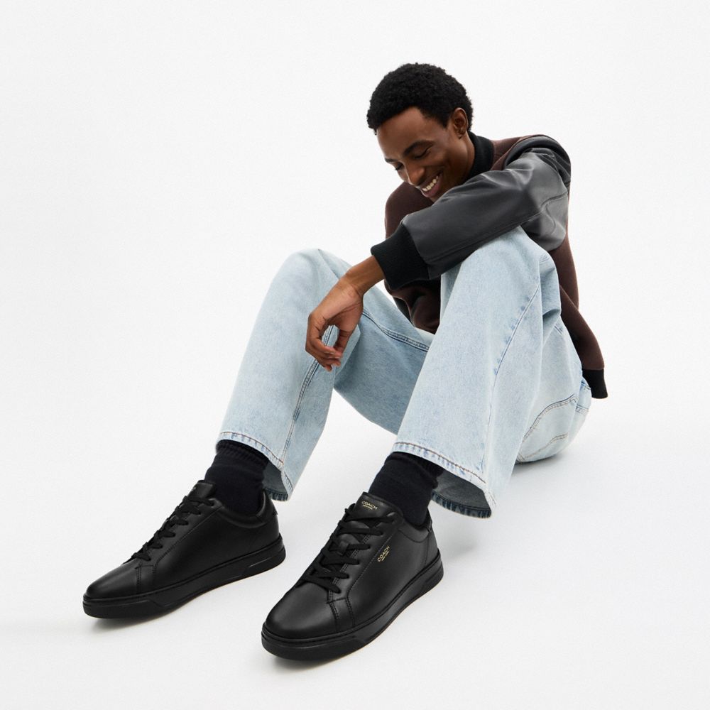 Coach High Line Sneaker In Black