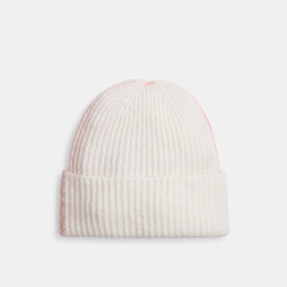 Женские шапки Coach Colorblock Beanie With Rubber Patch — фото 2