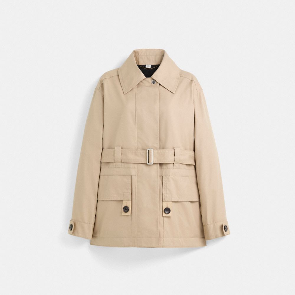 Coach Restored Belted Utility Jacket In Bone