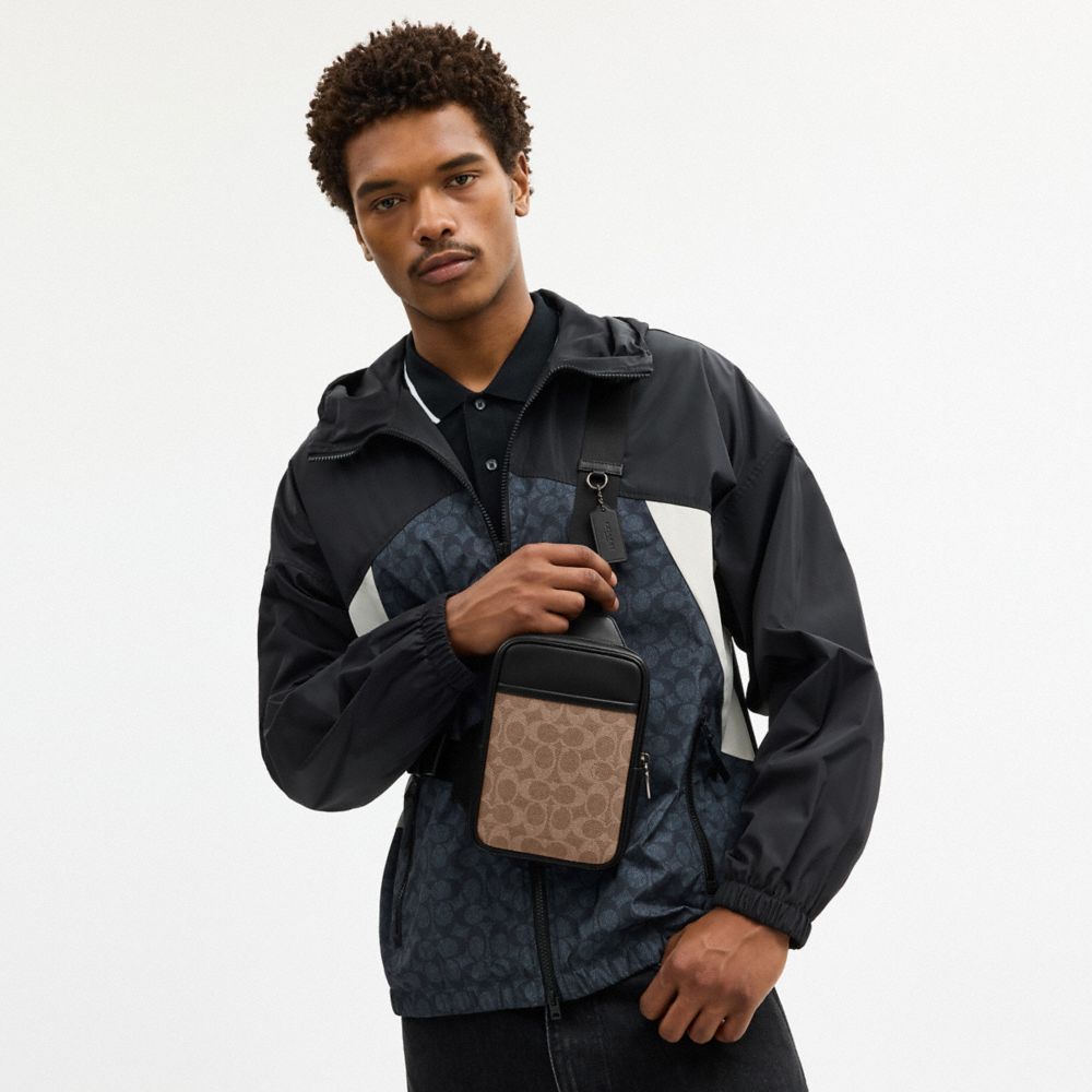 COACH®,Small Turner Pack In Signature Canvas,Multi Color,Detail View