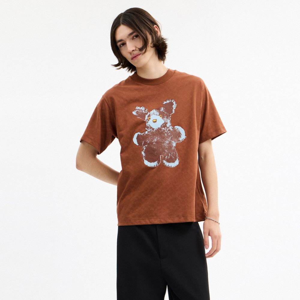 Fuzzy Signature Relaxed T Shirt