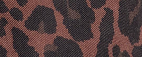 COACH®,Leopard Print Denim Short Sleeve Top In Organic Cotton,