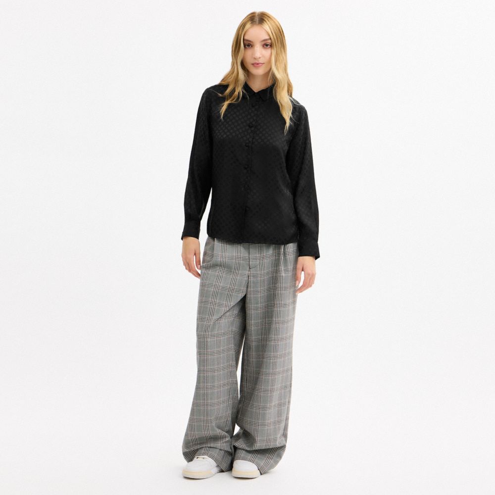 COACH®,Jacquard Blouse,,Scale View