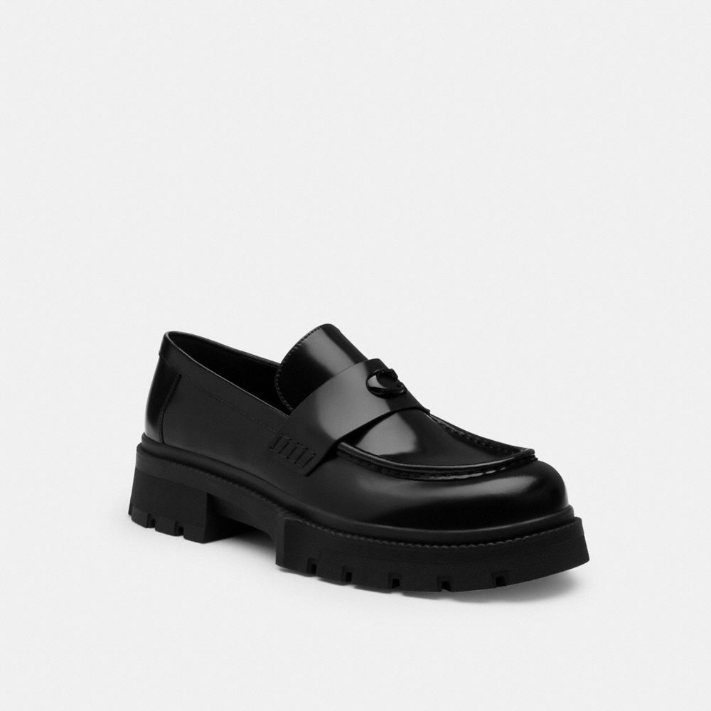 Coach Platform Loafer In Black