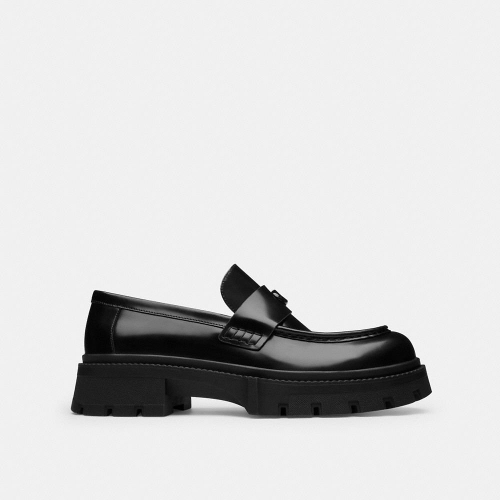 Coach Platform Loafer In Black