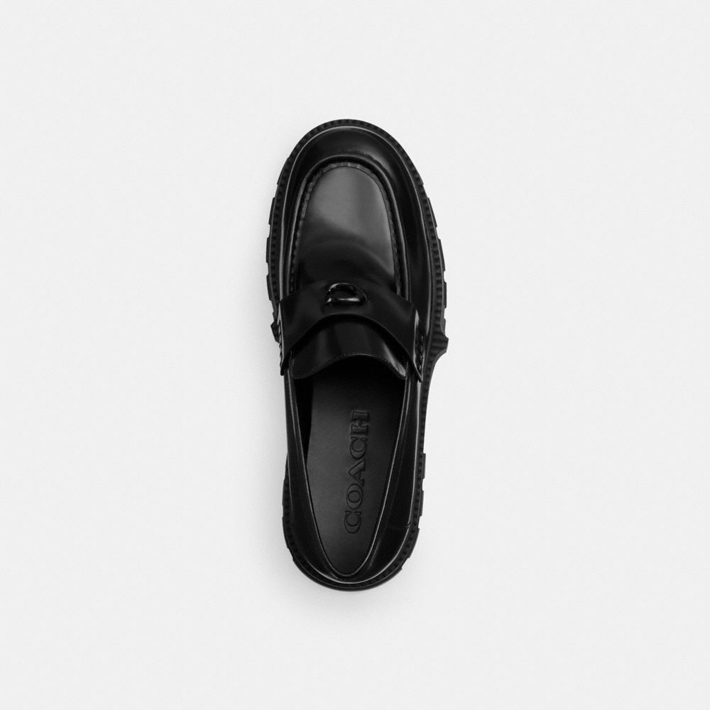 Coach Platform Loafer In Black