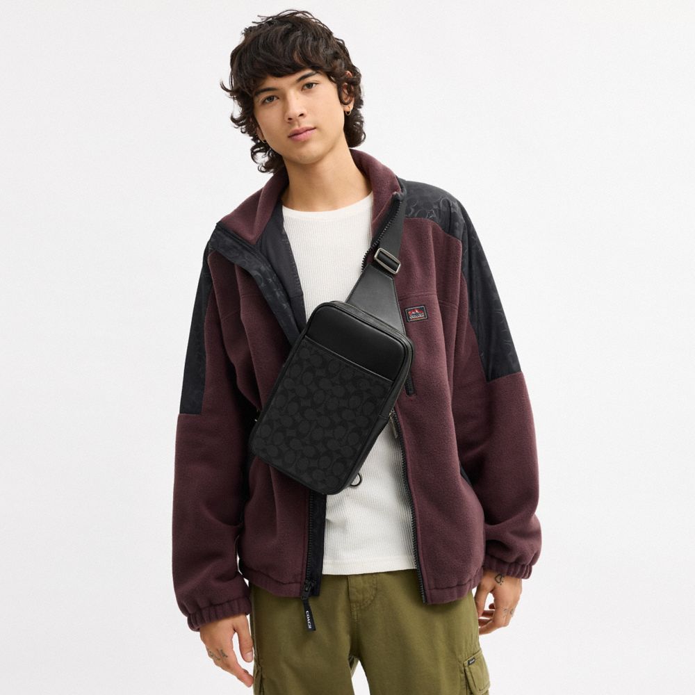 COACH®,Turner Pack In Signature Canvas,Multi Color,Detail View