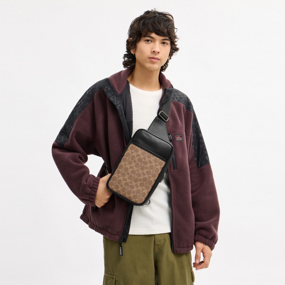 COACH®,Turner Pack In Signature Canvas,Multi Color,Detail View