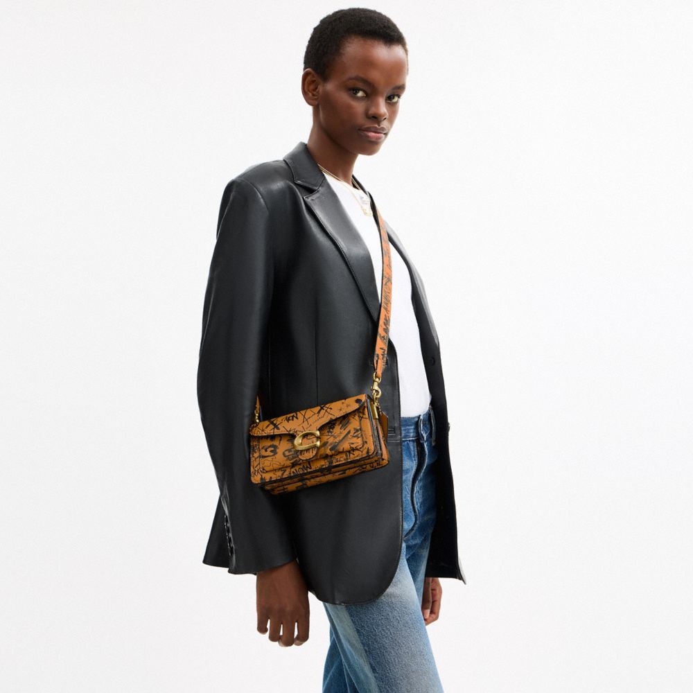 Coach Tabby Shoulder Bag 20 With Graffiti Print