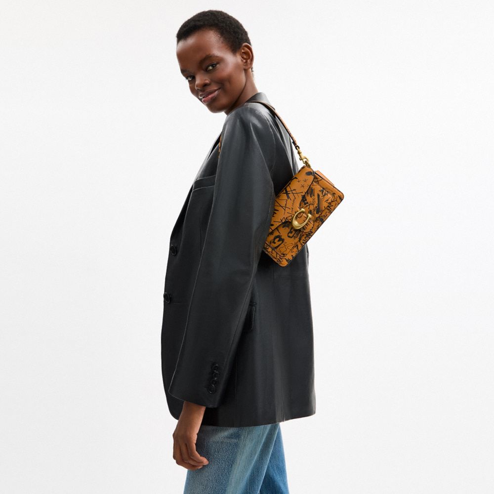 Coach Tabby Shoulder Bag 20 With Graffiti Print