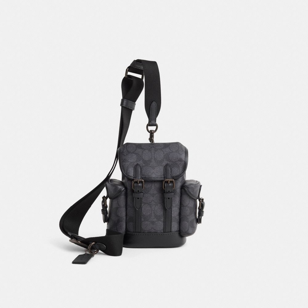 Coach Restored Hitch Backpack 13 In Signature Canvas
