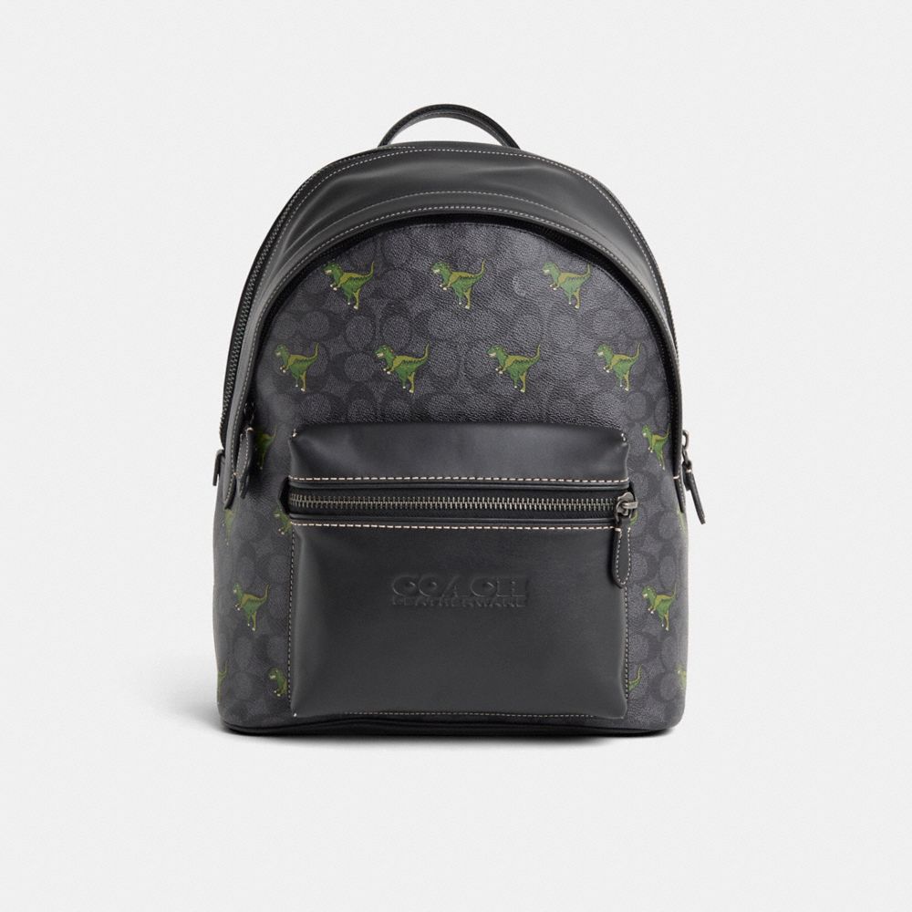 COACH RESTORED CHARTER BACKPACK IN SIGNATURE CANVAS WITH REXY PRINT 