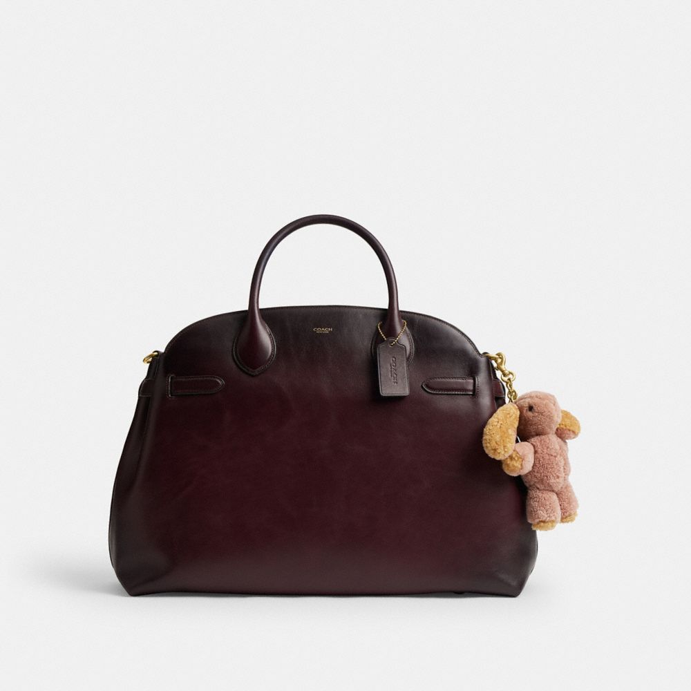 Coach Floppy Bunny Plushie Bag Charm In Shearling
