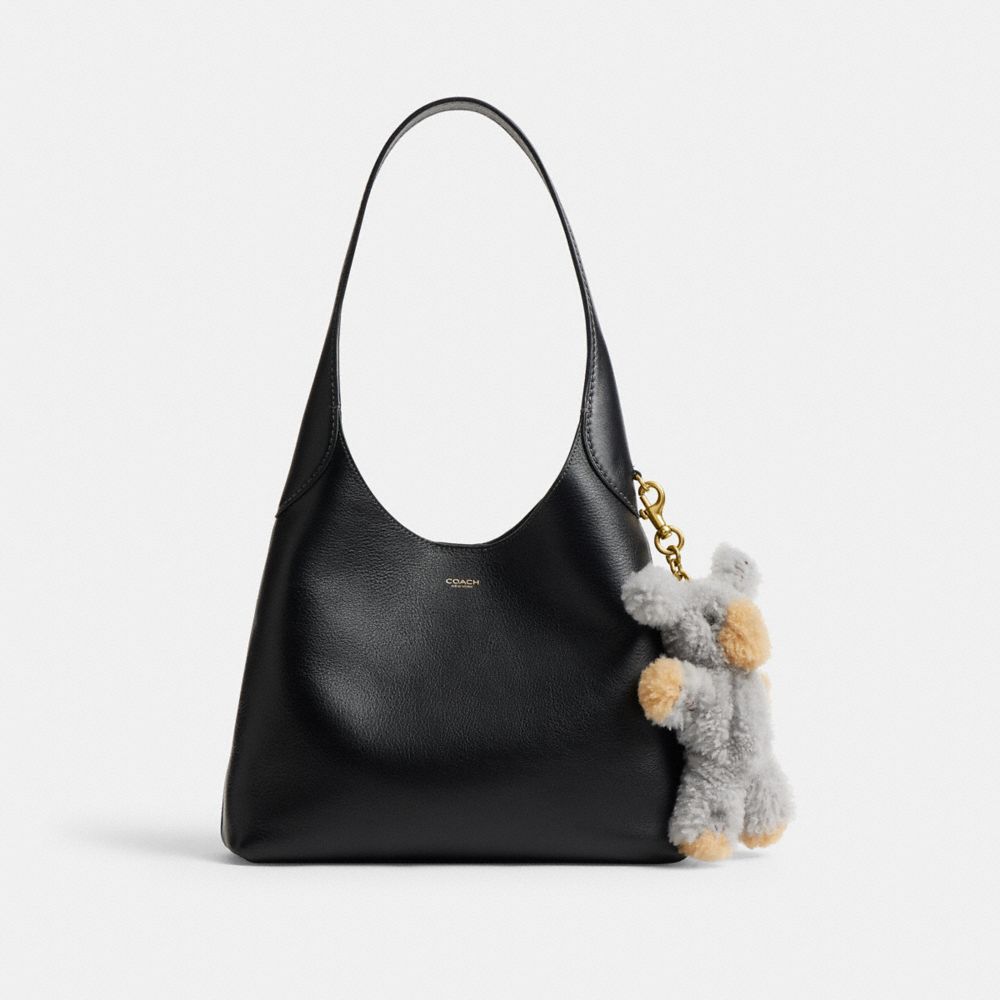 Coach Fuzzy Dog Plushie Bag Charm In Shearling