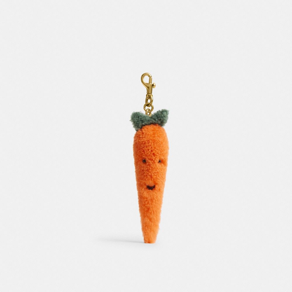 Coach Carroty Carrot Plushie Bag Charm In Shearling