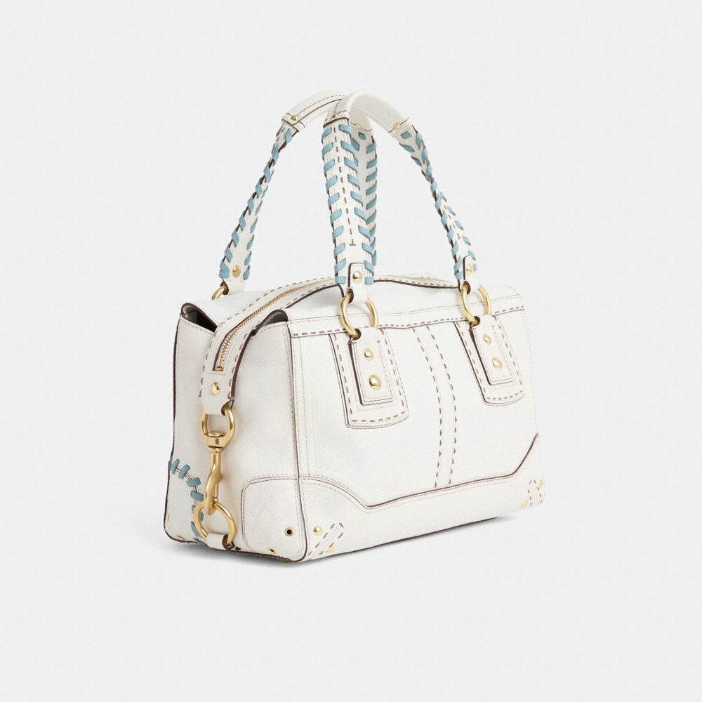 COACH®,Upcrafted Andrea Satchel,,Angle View
