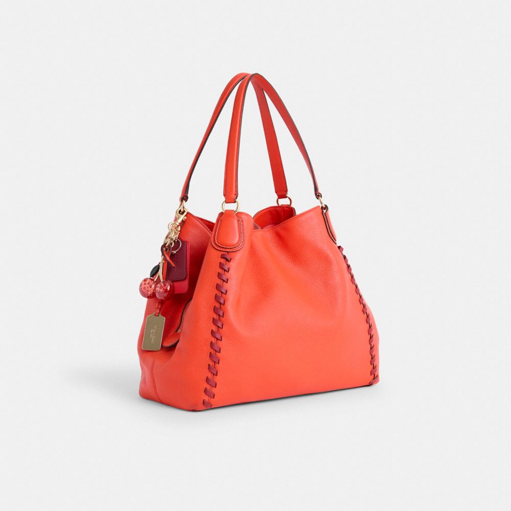 COACH®,Upcrafted Edie Shoulder Bag,,Angle View