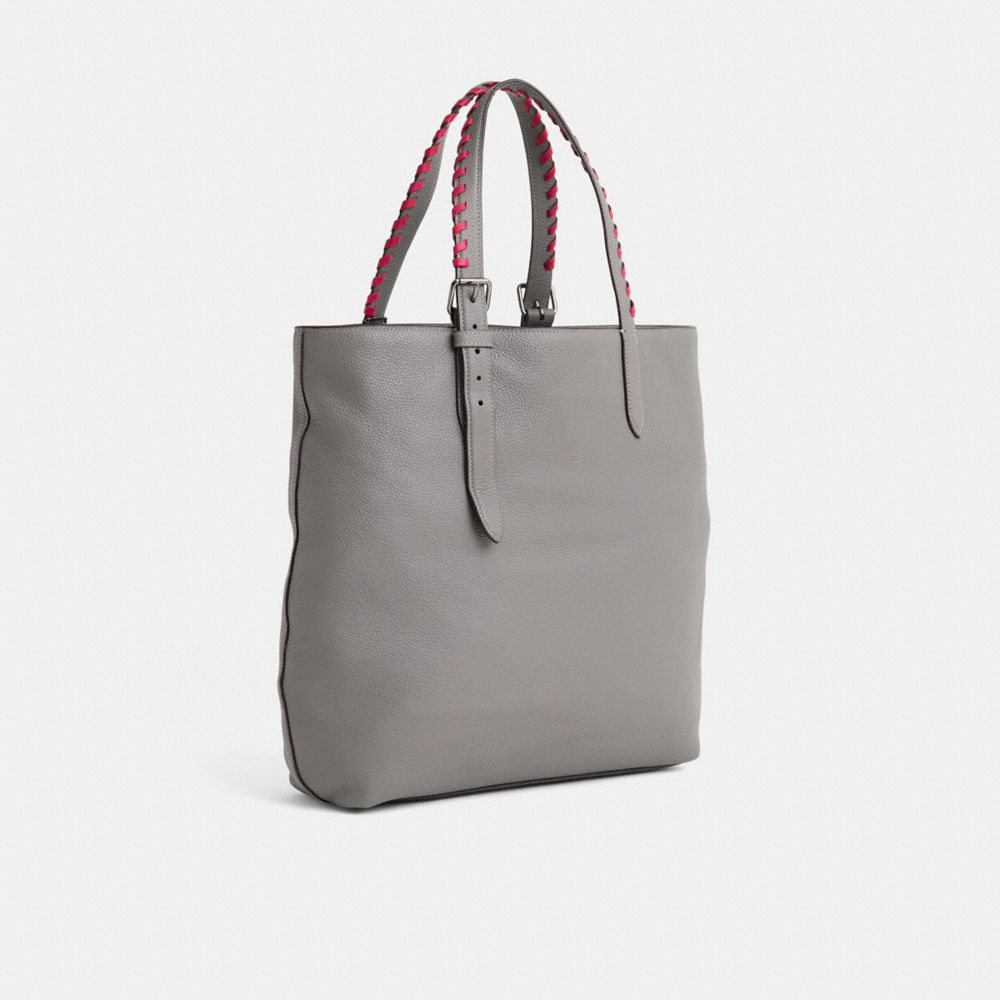 COACH®,Upcrafted Metropolitan Soft Tote,Gray,Angle View