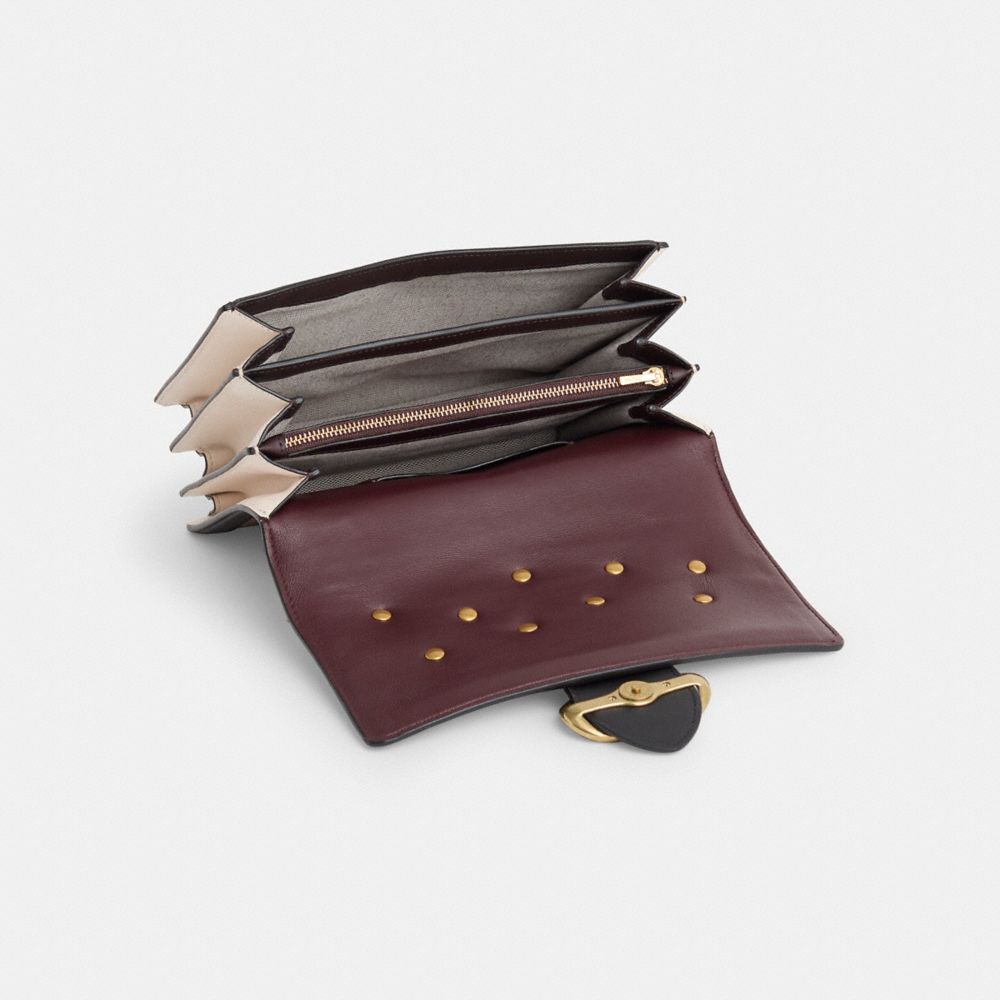 COACH®,Upcrafted Riley Top Handle 22 In Colorblock,,Inside View,Top View