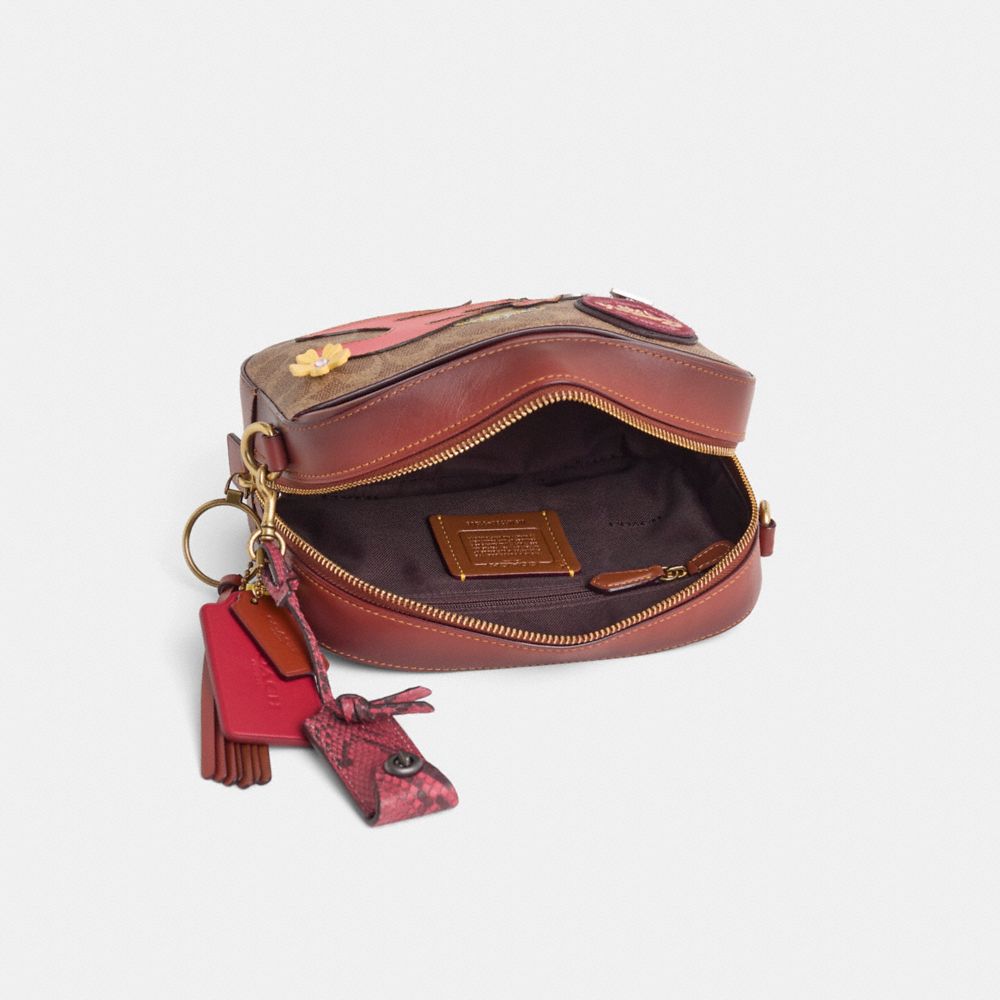 Coach Upcrafted Camera Bag In Signature Canvas In Brass/rust | ModeSens