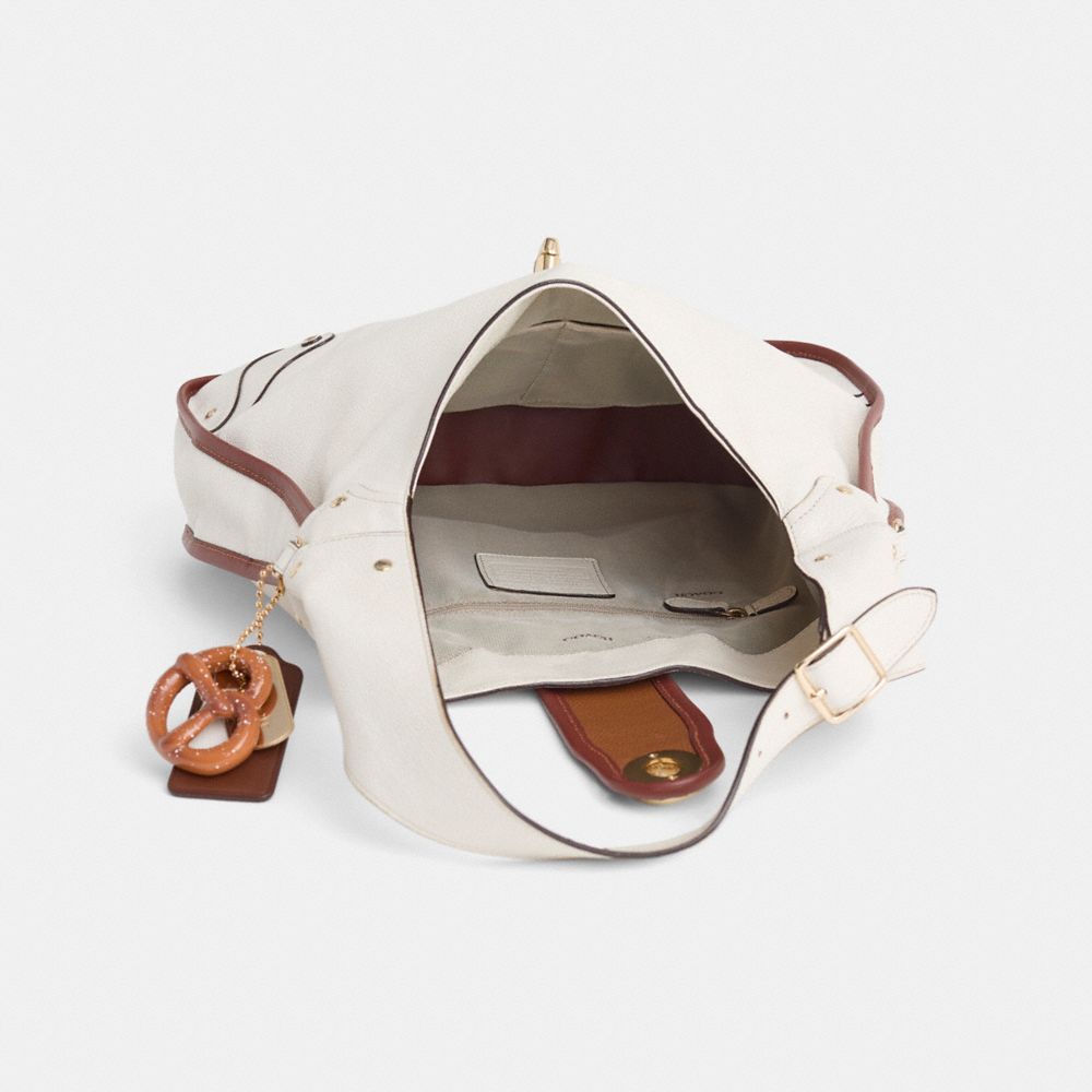 COACH®,Upcrafted Rhyder Hobo,White,Inside View,Top View