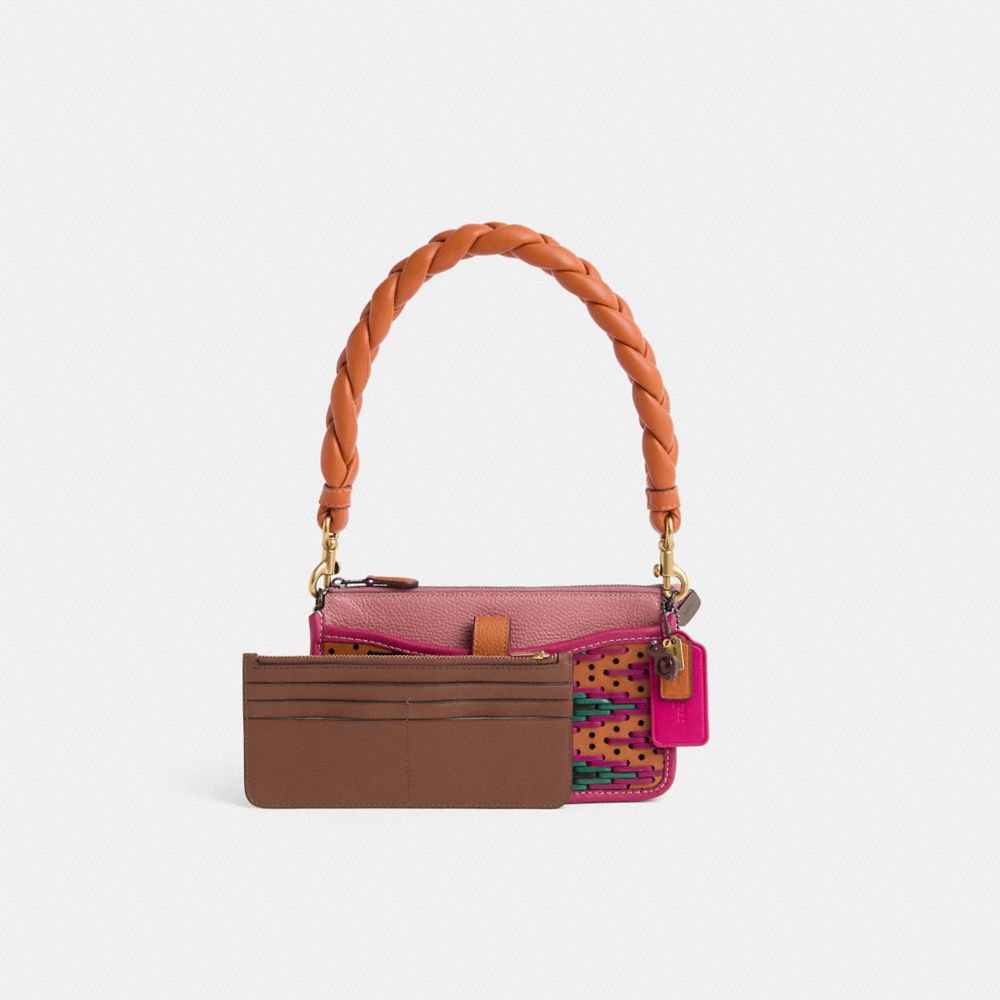 COACH®,Upcrafted Noa Pop-Up Messenger In Colorblock,Pink,Angle View
