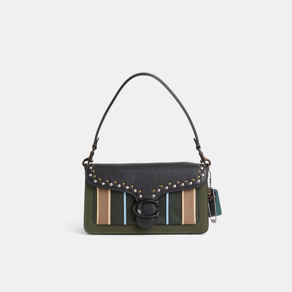 Coach Upcrafted Tabby Shoulder Bag 26 In Pewter/black