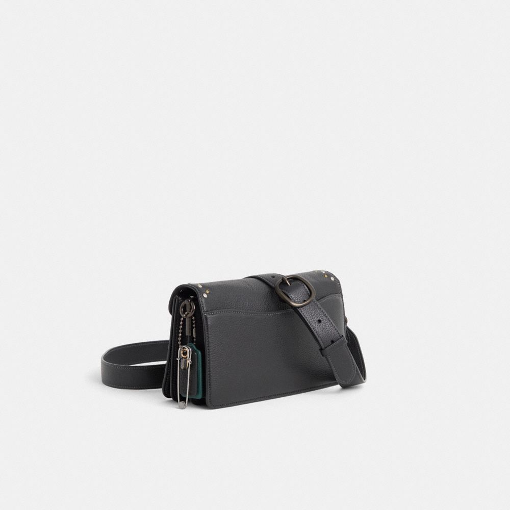 Coach Upcrafted Tabby Shoulder Bag 26 In Pewter/black