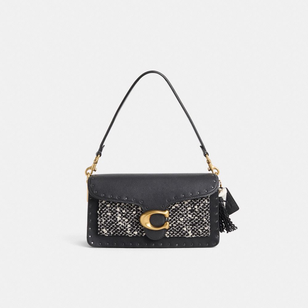 Coach Upcrafted Tabby Shoulder Bag 26 In Brass/black