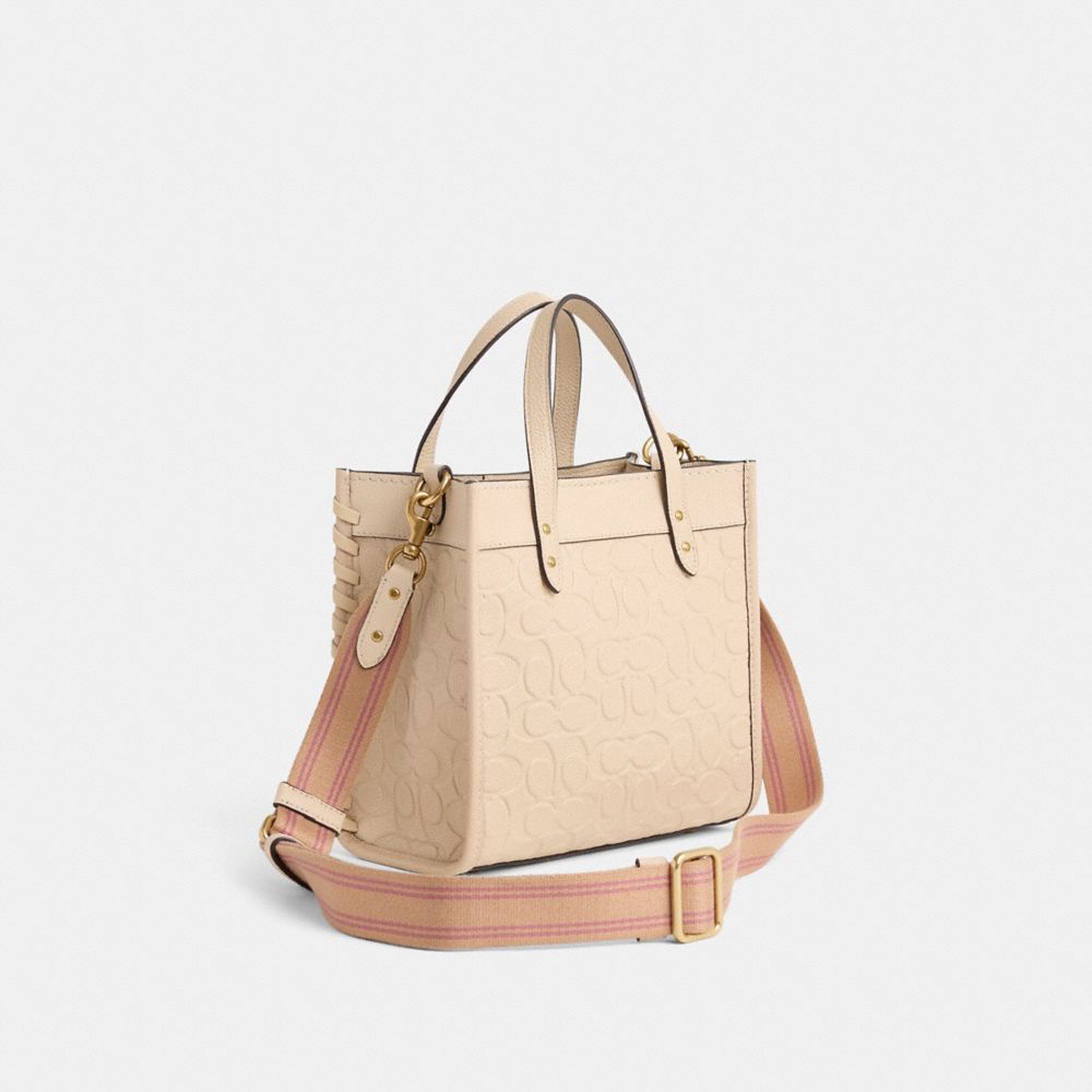 COACH®,Upcrafted Field Tote 22 In Signature Leather,,Angle View