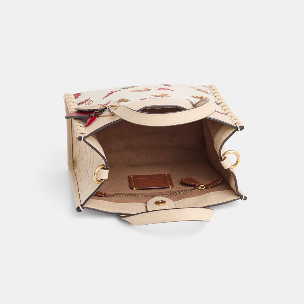 COACH®,Upcrafted Field Tote 22 In Signature Leather,,Inside View,Top View