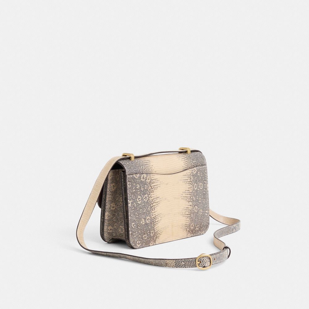 COACH®,Upcrafted Alie Shoulder Bag In Lizard,Multi Color,Angle View