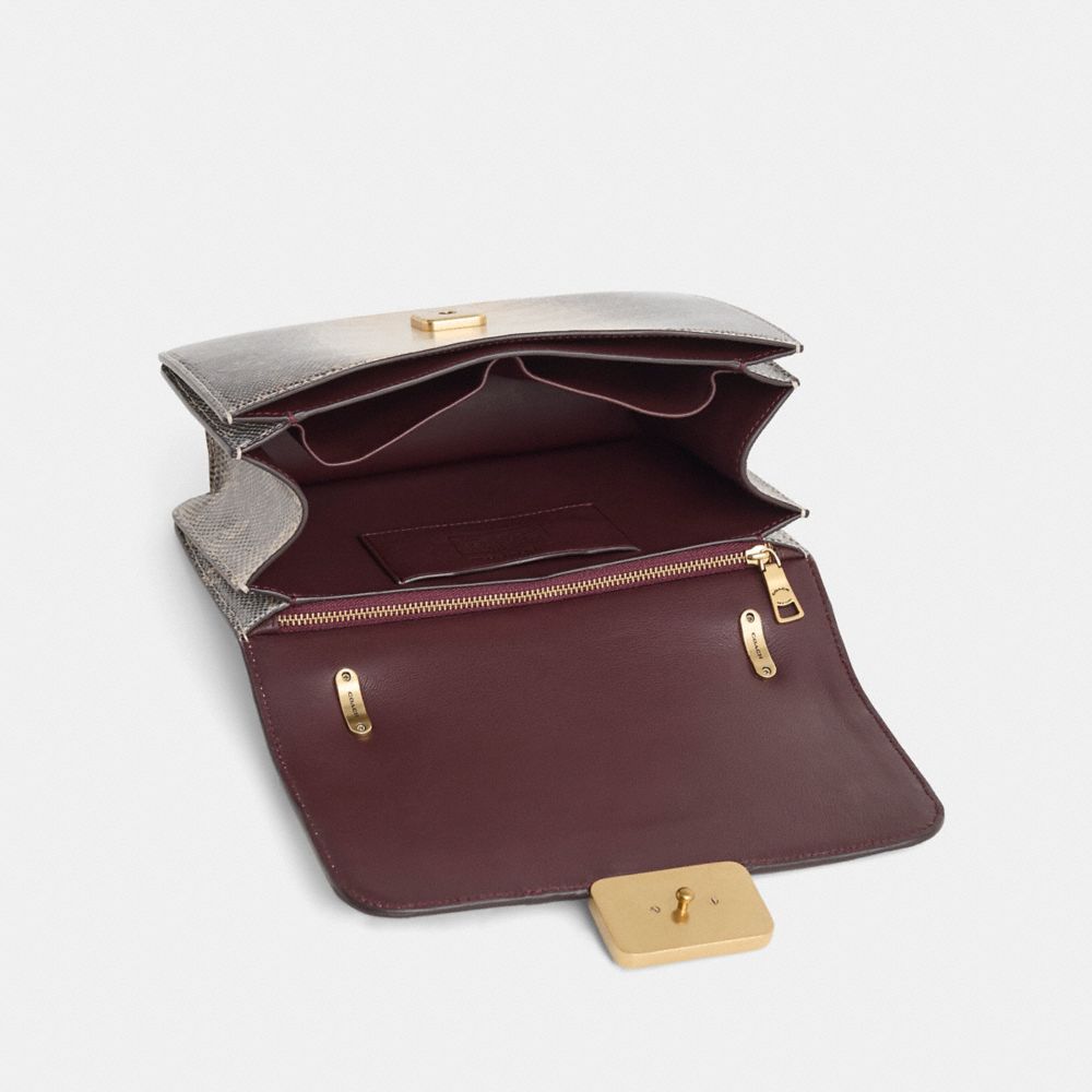 COACH®,Upcrafted Alie Shoulder Bag In Lizard,Multi Color,Inside View,Top View
