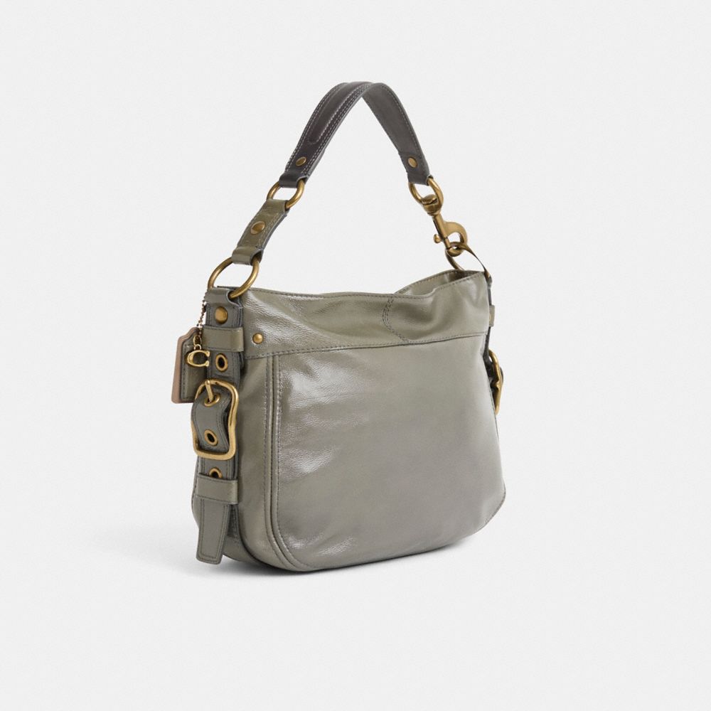COACH®,Upcrafted Zoe Shoulder Bag,,Angle View