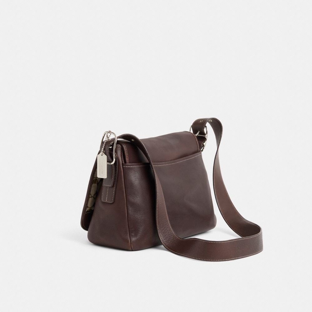 COACH®,Vintage Legacy Saddle Flap Bag,,Angle View