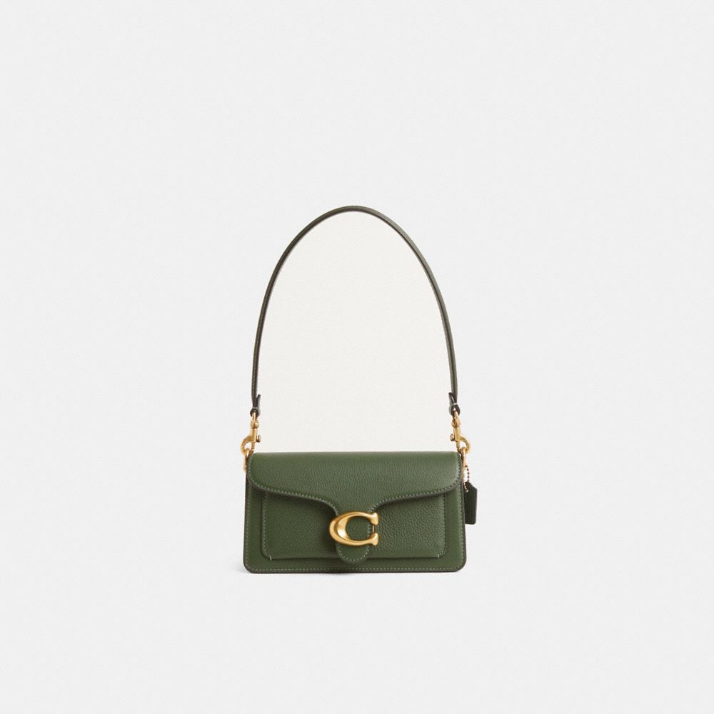 COACH®,Restored Tabby Shoulder Bag 20,Leather,Shoulder Bag,Logo,Metal,Brass,Day Party,,Front View
