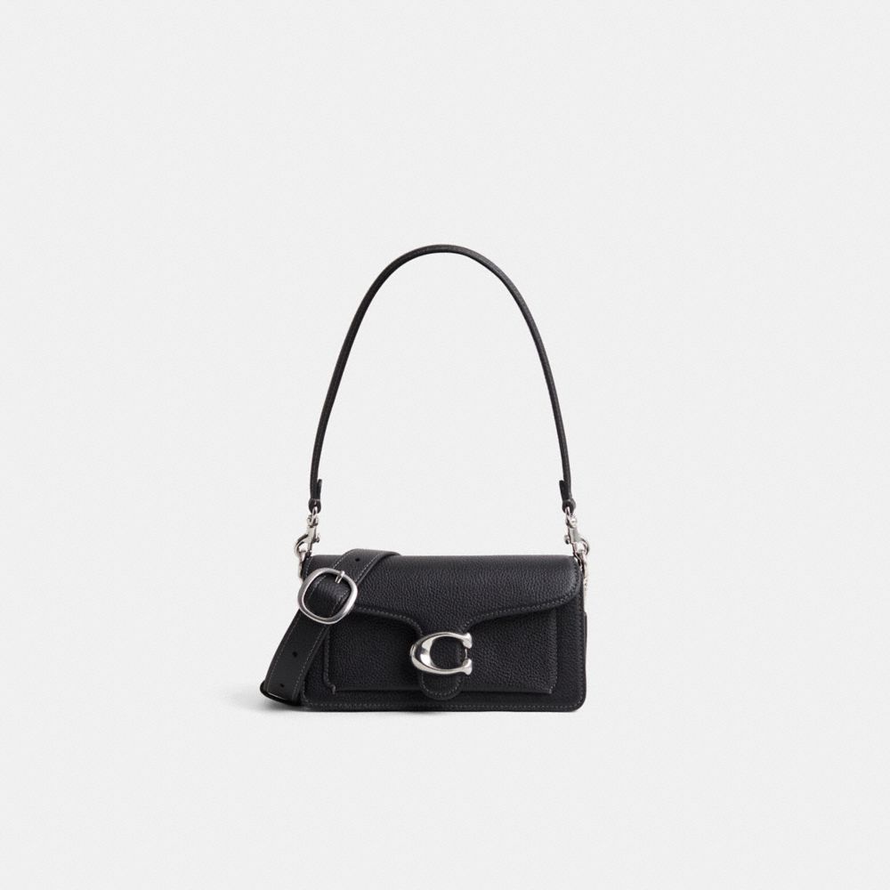 COACH®,Restored Tabby Shoulder Bag 20,Leather,Shoulder Bag,Logo,Metal,Brass,Day Party,,Front View