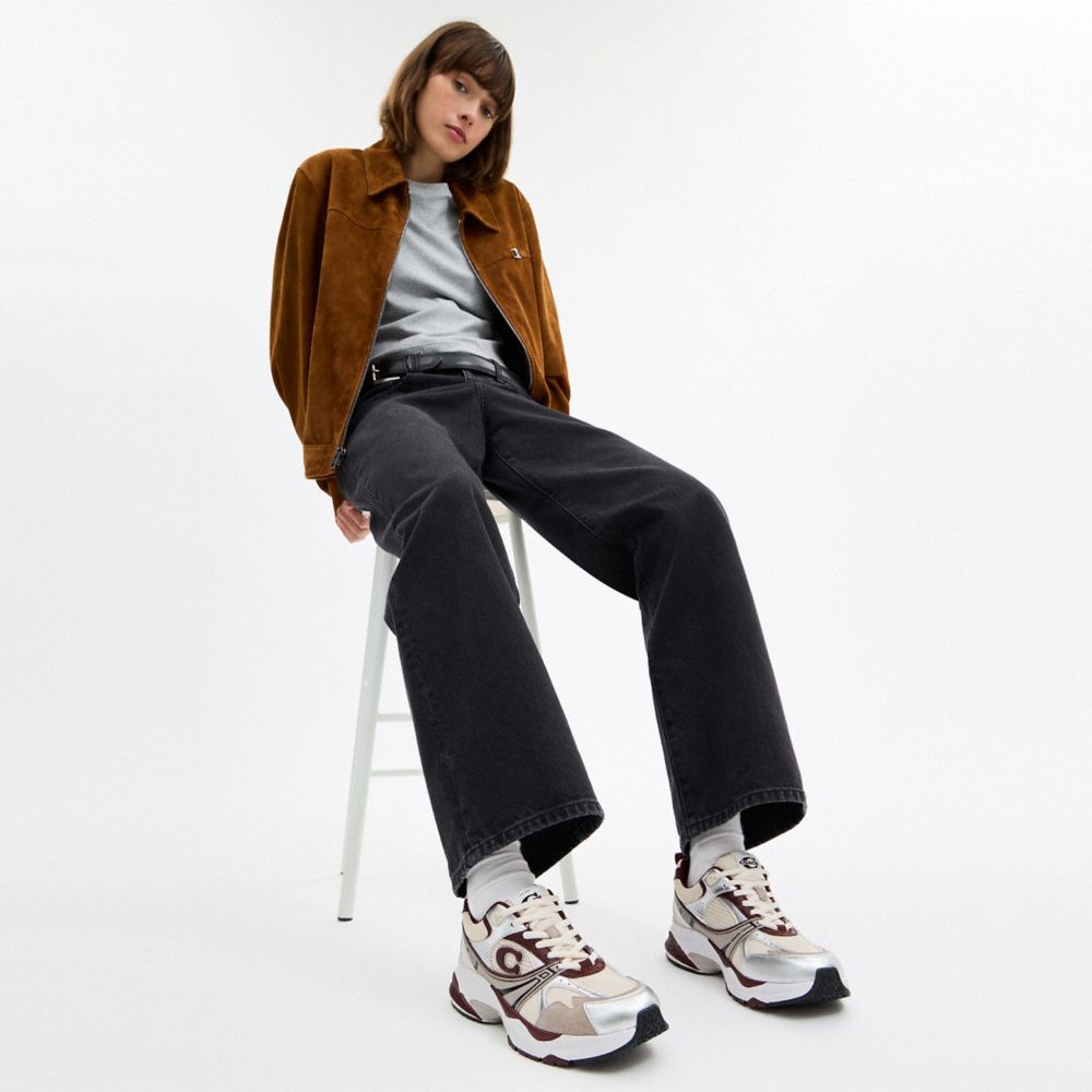 Coach Mesh Sneaker In Multi