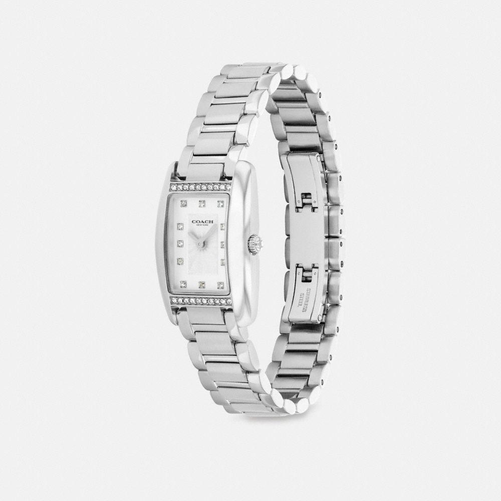 Coach Reese Watch, 20mm X 30mm In Silver