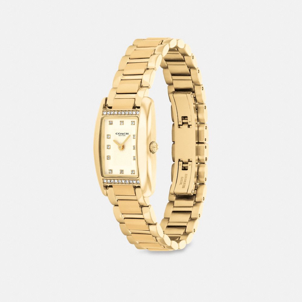 Coach Reese Watch, 20mm X 30mm In Gold